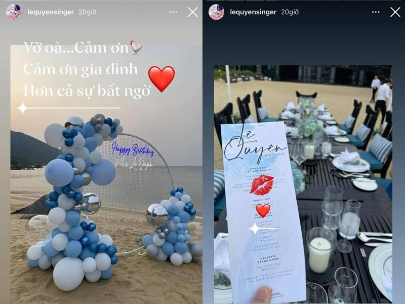 Lệ Quyên vỡ òa hạnh phúc trước những gì bạn trai và hội bạn thân dành cho mình.