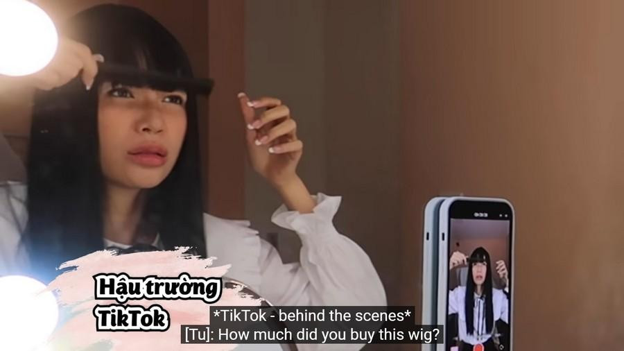 Hậu trường quay TikTok vô cùng đầu tư của người đẹp. Hậu trường quay TikTok vô cùng đầu tư của người đẹp.
