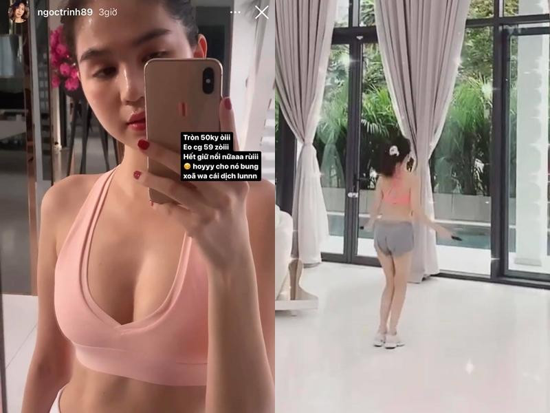 "Nữ hoàng nội y" chăm tập luyện hơn sau khi lên cân. "Nữ hoàng nội y" chăm tập luyện hơn sau khi lên cân.