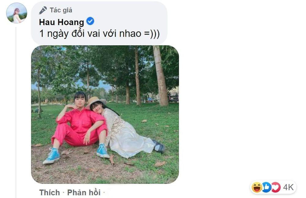 Đôi bạn thân "đổi vai" khiến netizen thích thú. Đôi bạn thân "đổi vai" khiến netizen thích thú.