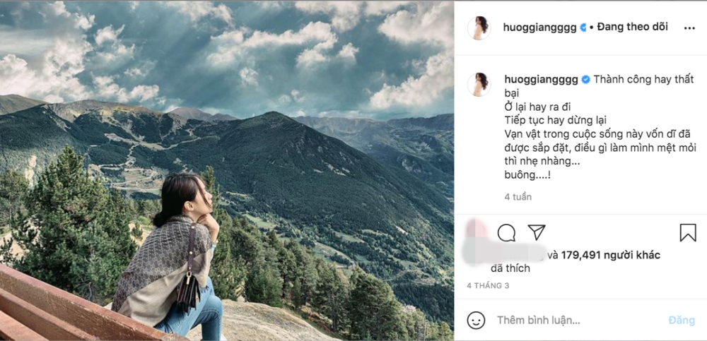 Bài viết gần đây nhất của nữ ca sĩ đã là 1 tháng trước. Bài viết gần đây nhất của nữ ca sĩ đã là 1 tháng trước.