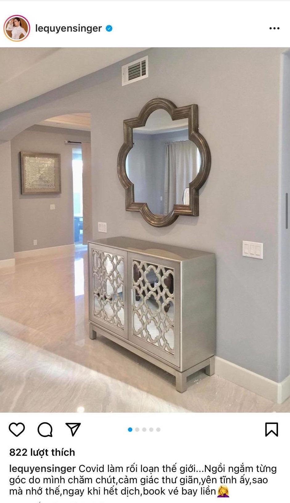 Lệ Quyên than thở nhớ không gian sống tại Mỹ. Lệ Quyên than thở nhớ không gian sống tại Mỹ.