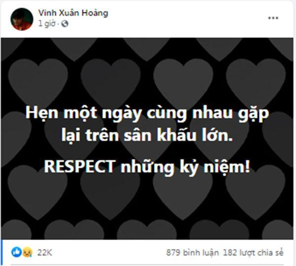 Vinh Râu không nói quá nhiều về quyết định ly hôn.