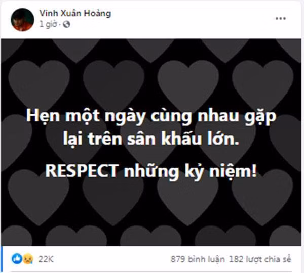 Vinh Râu không nói quá nhiều về quyết định ly hôn.