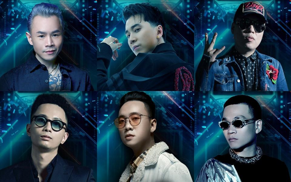 6 gương mặt cầm trịch của Rap Việt mùa này.