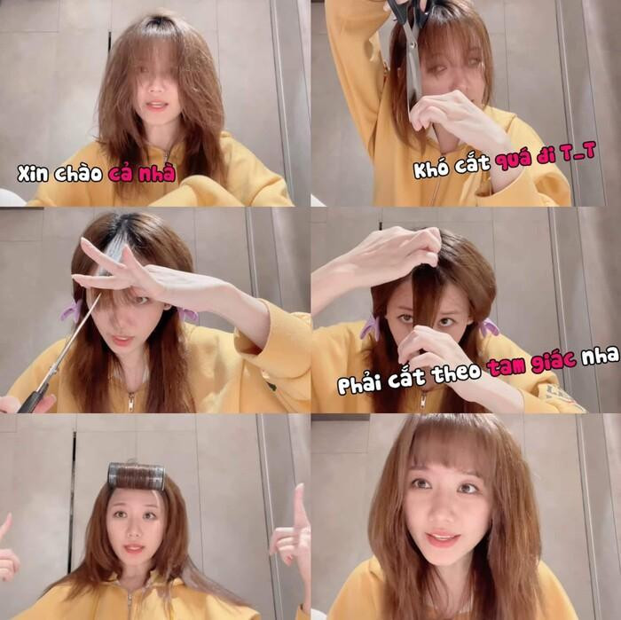 Giọng ca Hương Đêm Bay Xa tiết lộ cách cắt tóc mái thưa giống idol Hàn. Giọng ca Hương Đêm Bay Xa tiết lộ cách cắt tóc mái thưa giống idol Hàn.