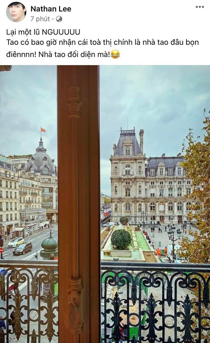 Nathan Lee đáp trả kèm hình ảnh để tăng độ tin tưởng.