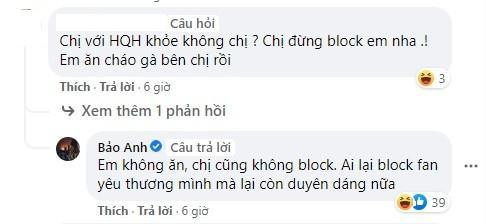 Bảo Anh tránh nhắc tên người cũ khi trả lời fan. Bảo Anh tránh nhắc tên người cũ khi trả lời fan.