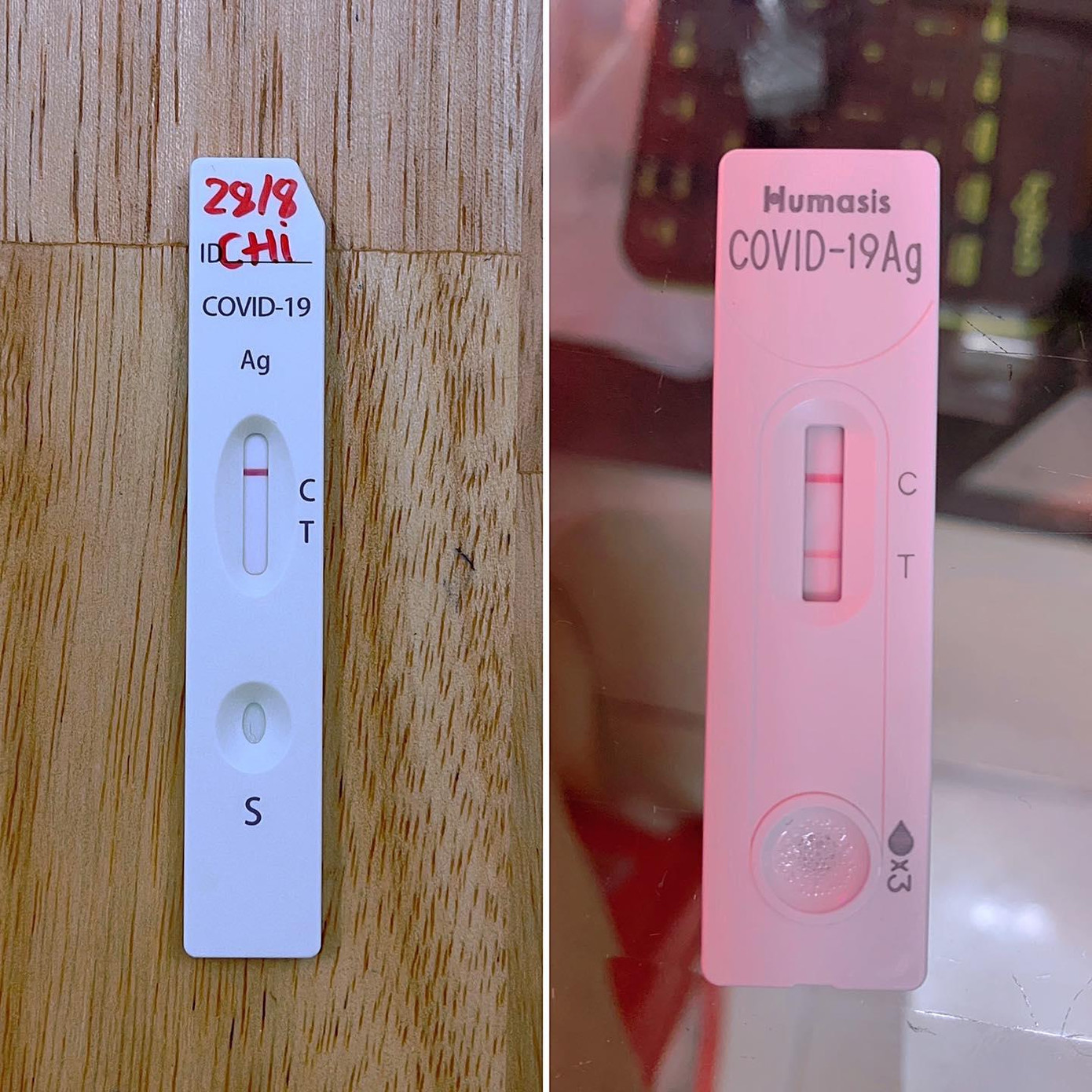 Ca sĩ chia sẻ kết quả test nhanh giữa 2 ngày 15/8 và 28/8 lên mạng xã hội. Ca sĩ chia sẻ kết quả test nhanh giữa 2 ngày 15/8 và 28/8 lên mạng xã hội.