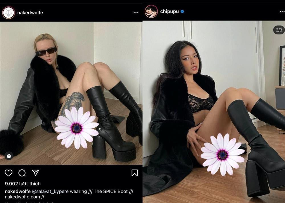 Hình ảnh được cho là "đạo nhái" stylist Salavat Kypere của Chi Pu. Hình ảnh được cho là "đạo nhái" stylist Salavat Kypere của Chi Pu.