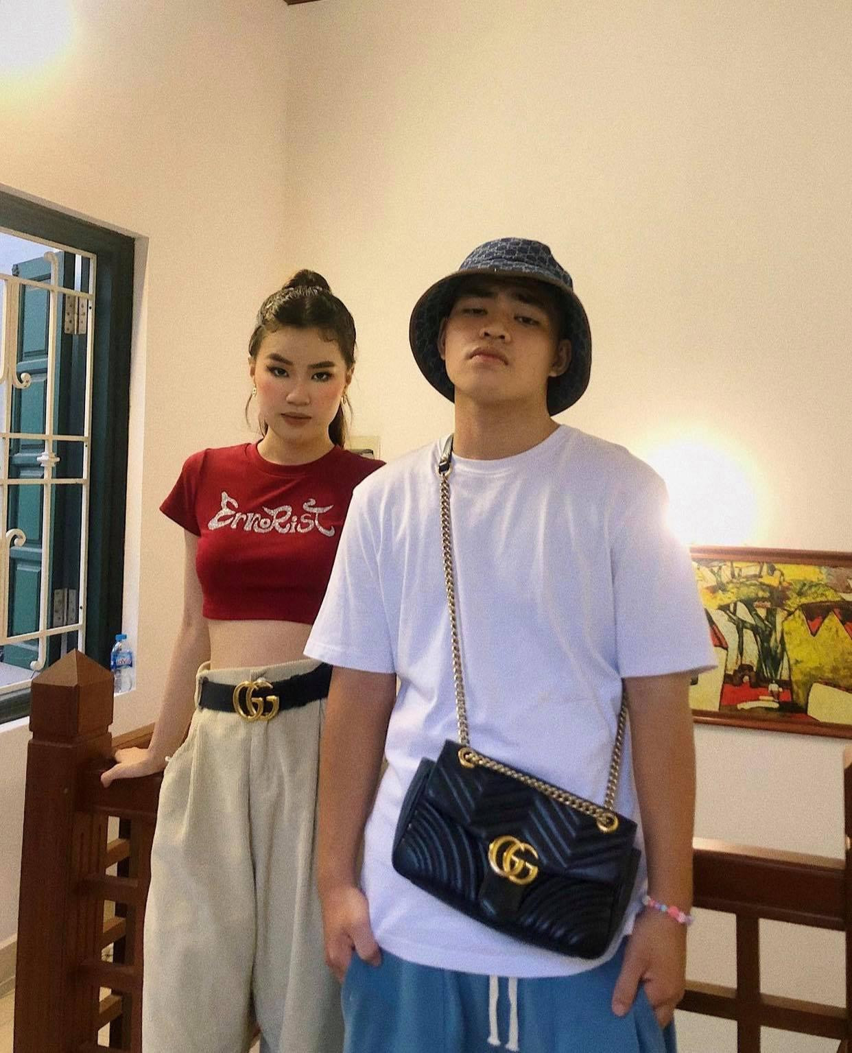 Pháo và bạn trai - rapper Tez. Pháo và bạn trai - rapper Tez.