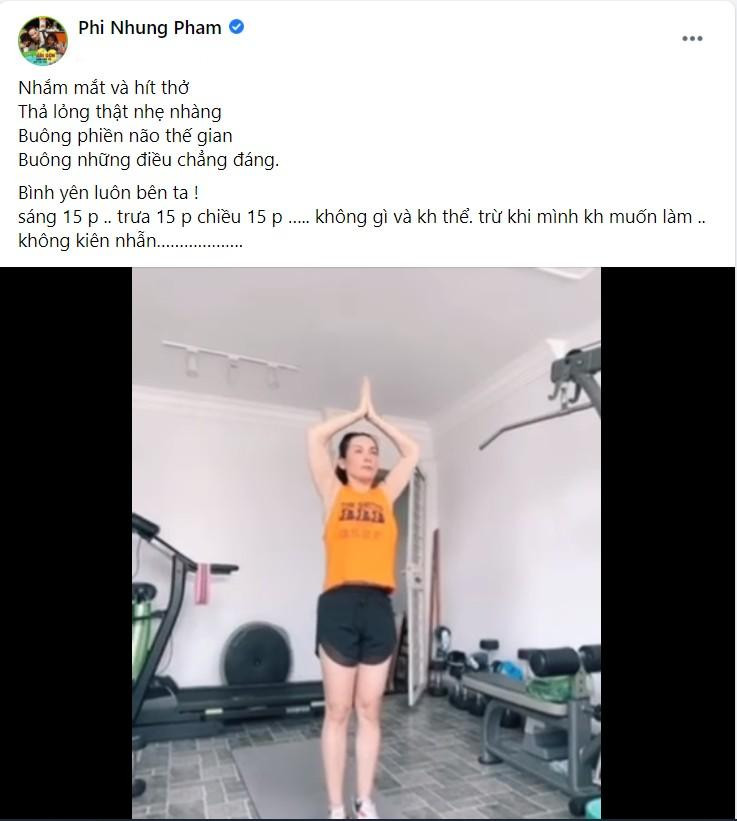 Ca sĩ cập nhật tình hình sức khỏe ở hiện tại.