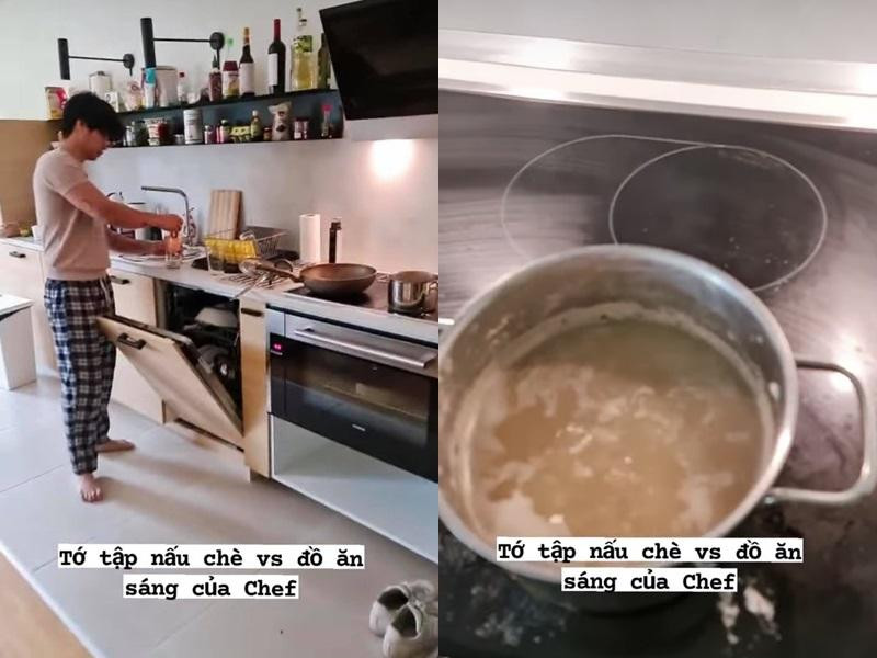 Diễn viên gốc Trà Vinh hiếm hoi chia sẻ hình ảnh vào bếp. Diễn viên gốc Trà Vinh hiếm hoi chia sẻ hình ảnh vào bếp.