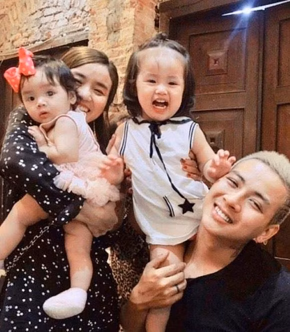 Gia đình nhỏ của Hoài Lâm thời còn hạnh phúc.