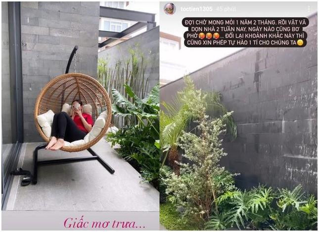 Không gian sống xanh thường xuyên được nữ ca sĩ đăng tải.