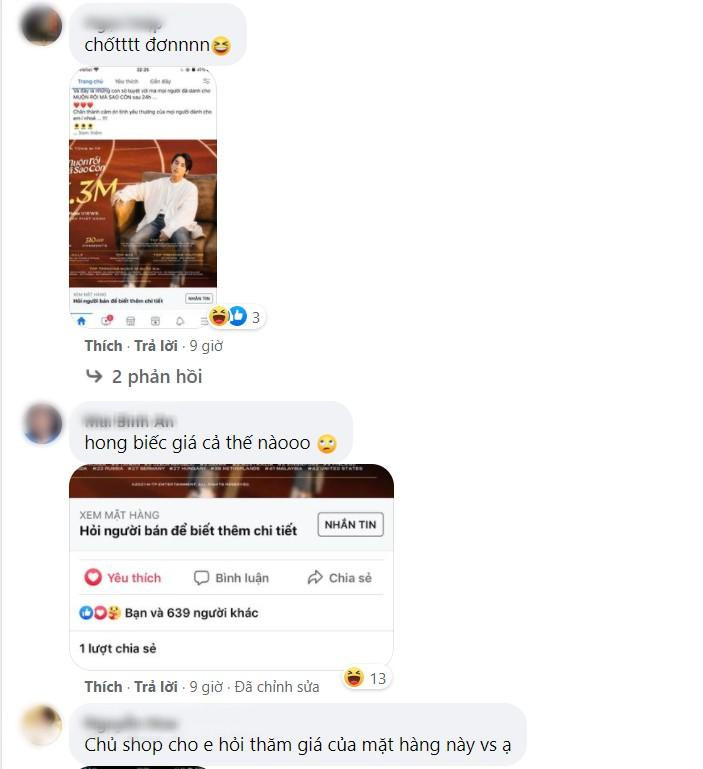 Netizen liên tục hỏi giá "mặt hàng". Netizen liên tục hỏi giá "mặt hàng".