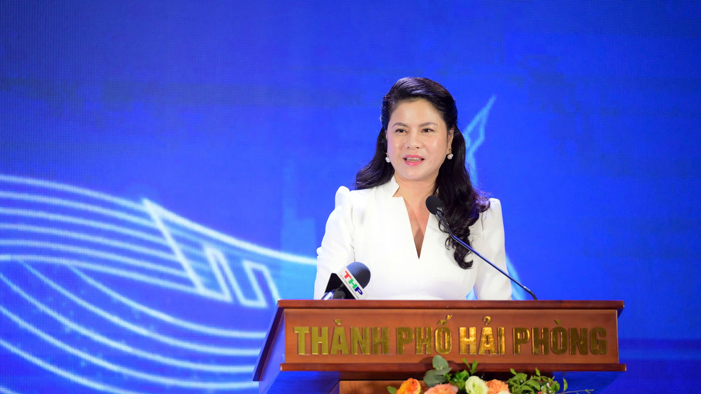 Bà Trần Thị Hoàng Mai - Giám đốc Sở VHTT&amp;DL Hải Phòng chia sẻ về chiến dịch truyền thông lễ hội, di sản, du lịch tại Hải Phòng.