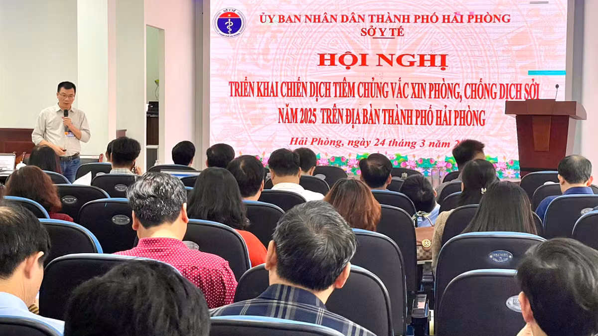 Sở Y tế Hải Phòng tổ chức hội nghị tập huấn chiến dịch tiêm chủng vắc xin phòng chống dịch sởi.