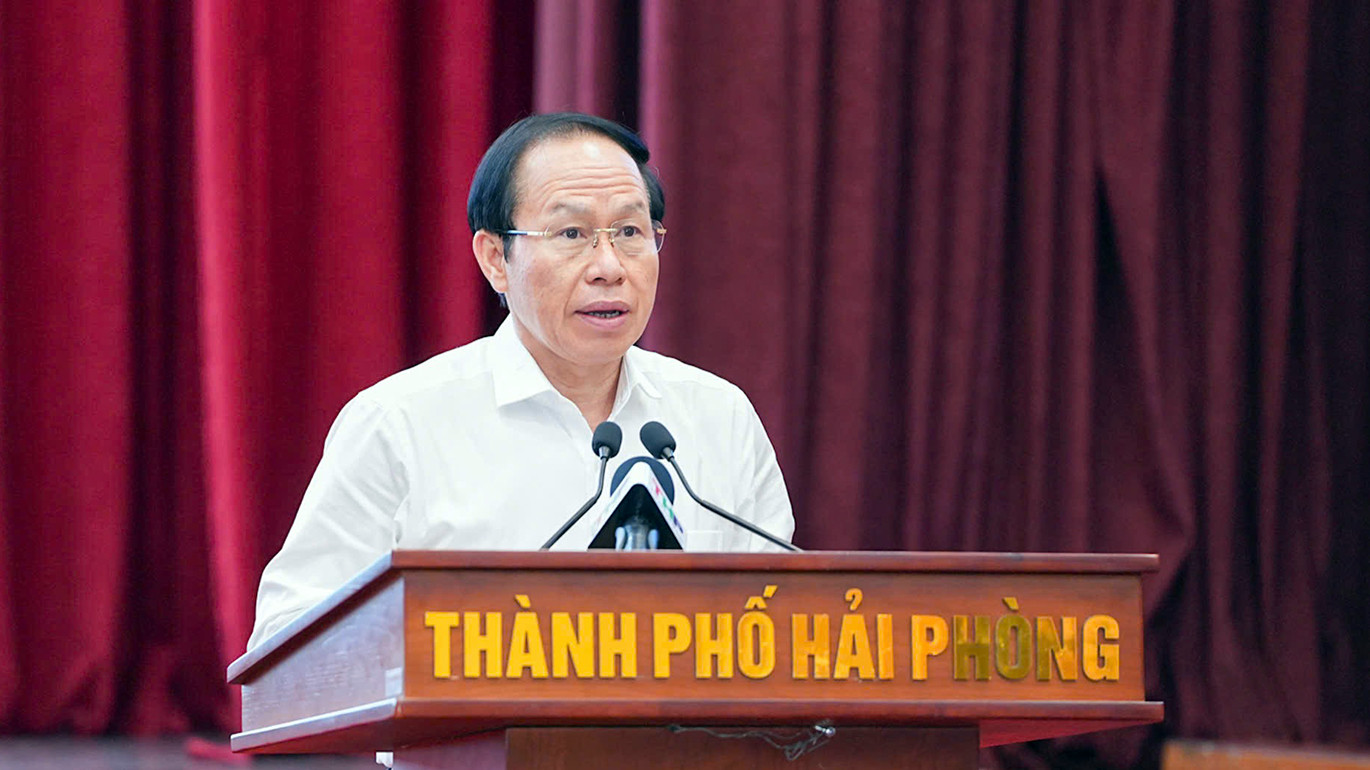 Ông Lê Tiến Châu - Bí thư Thành ủy Hải Phòng. Ông Lê Tiến Châu - Bí thư Thành ủy Hải Phòng.