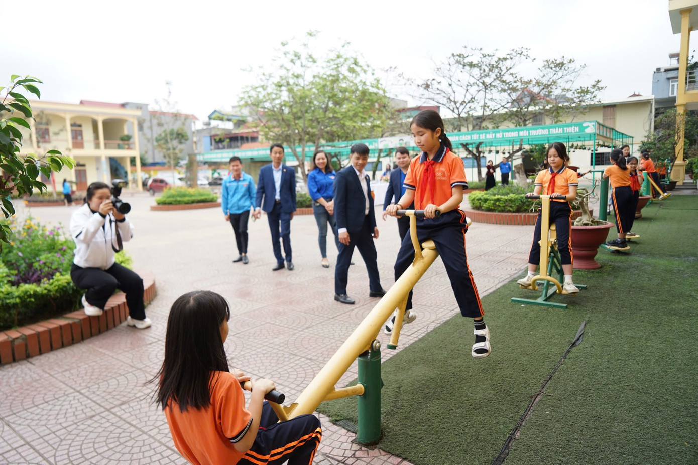 Khánh thành công trình &quot;khu vui chơi thiếu nhi&quot; tại Trường Tiểu học An Hồng, quận Hồng Bàng.