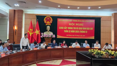 Hội nghị giao ban báo chí Thành ủy Hải Phòng chiều 29/5. Hội nghị giao ban báo chí Thành ủy Hải Phòng chiều 29/5.