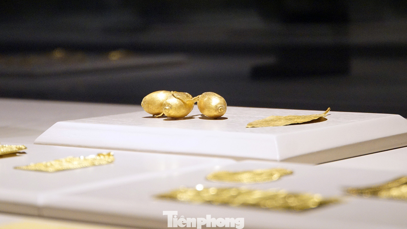 Bên cạnh đó, các bạn trẻ và du khách đến không gian trưng bày (Bảo tàng Hải Phòng) còn được chiêm ngưỡng hàng chục bảo vật quốc gia, như: Bộ kim phẩm Đền Nghè, bình đồng, đài đồng đốt trầm, lư hương gốm,...