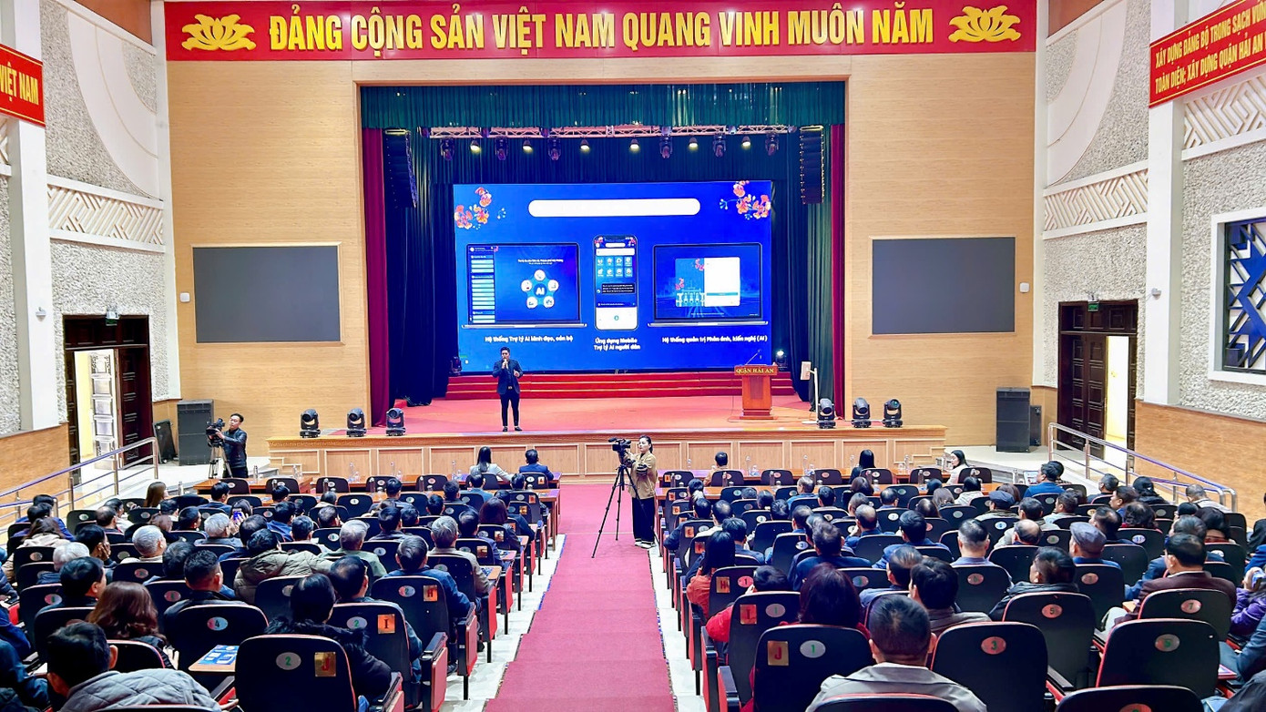 Hội nghị tập huấn vận hành mô hình thử nghiệm ứng dụng trí tuệ nhân tạo “AI Hải Phòng”.