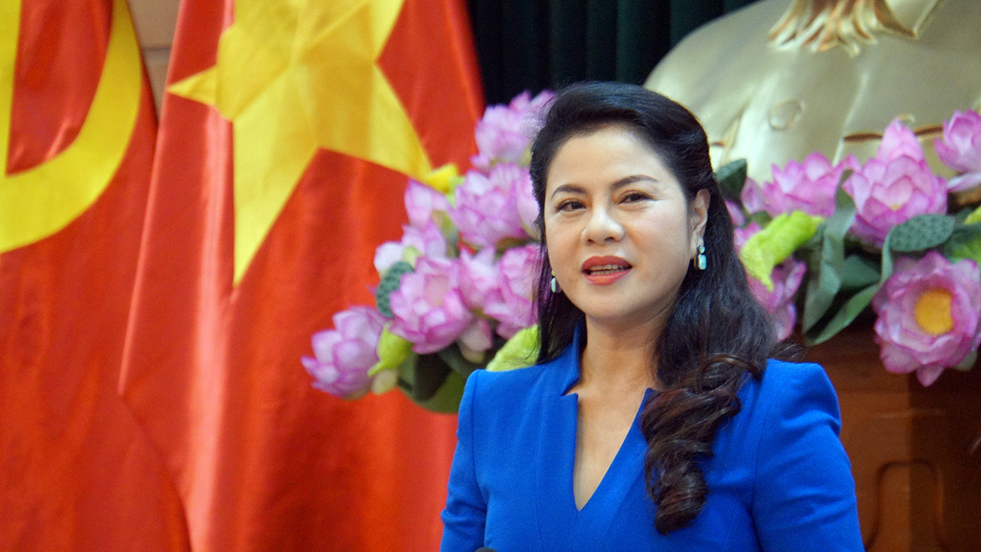 Bà Trần Thị Hoàng Mai - Giám đốc Sở Văn hóa Thể thao và Du lịch Hải Phòng.