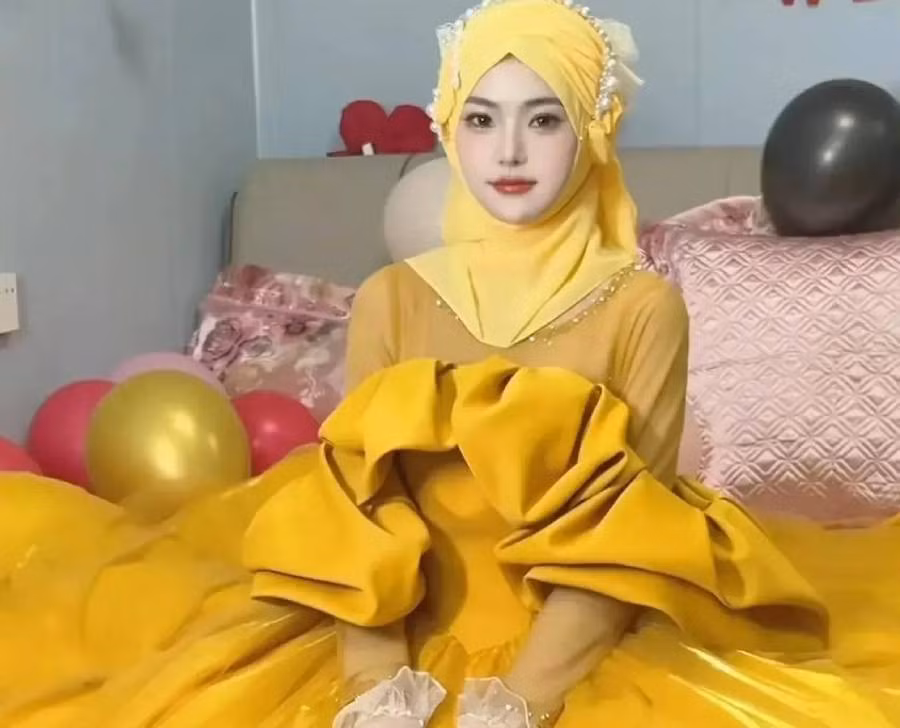 Vẻ đẹp cuốn hút của cô dâu. Ảnh: Sohu