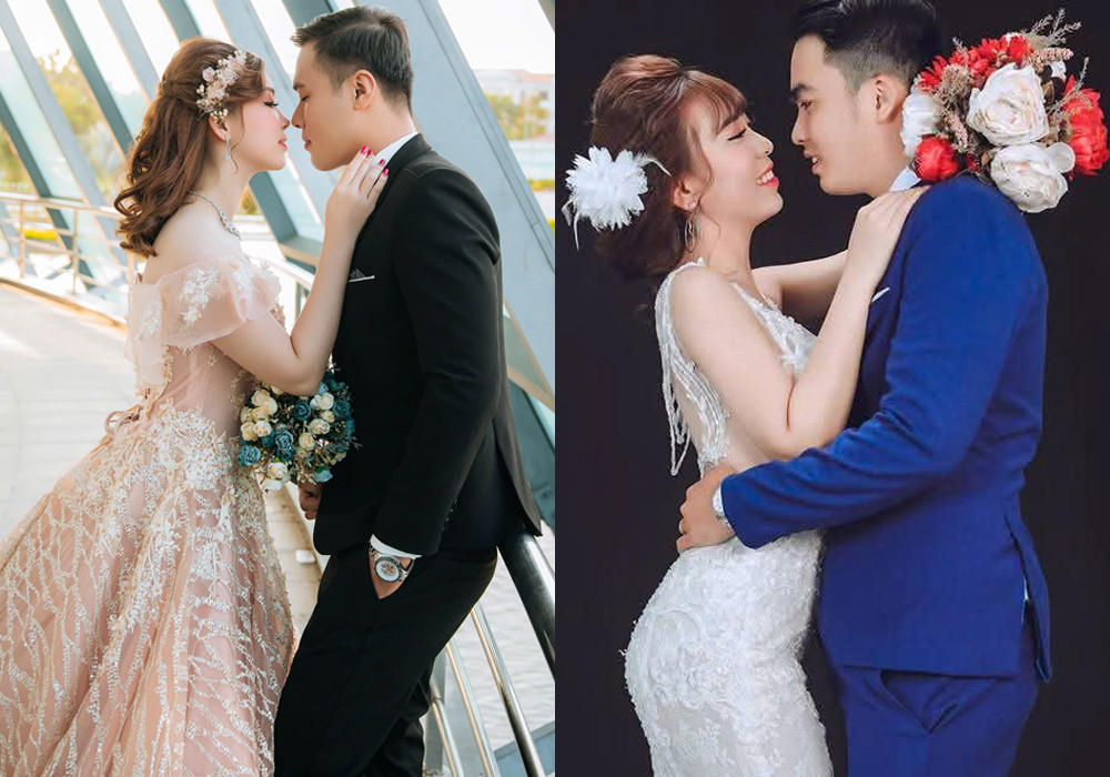 Vợ chồng Hoàng My-Yến Linh (bên trái) và vợ chồng Thảo My-Khánh Linh. Vợ chồng Hoàng My-Yến Linh (bên trái) và vợ chồng Thảo My-Khánh Linh.