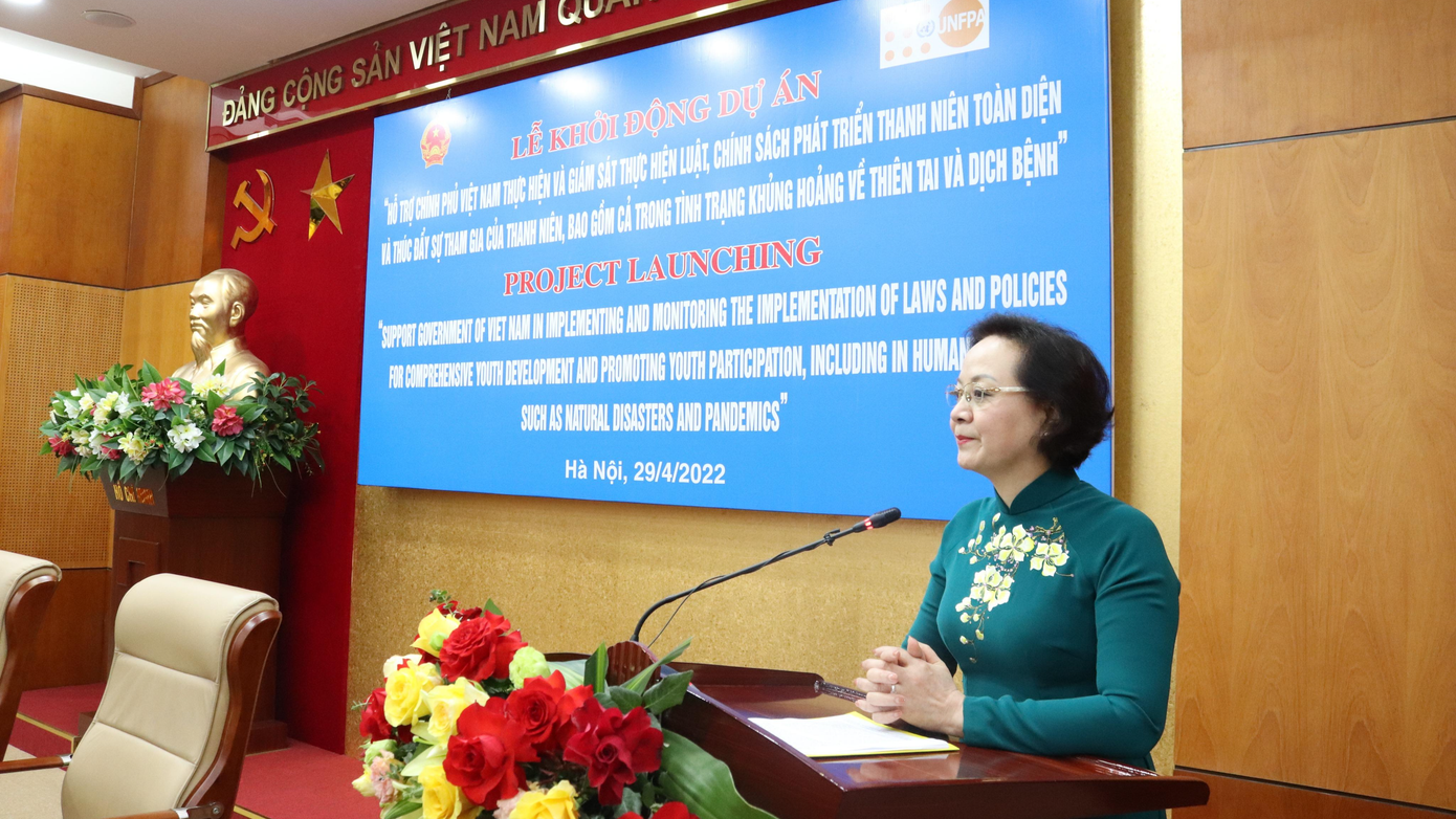 Bộ trưởng Nội vụ Phạm Thị Thanh Trà phát biểu tại buổi lễ