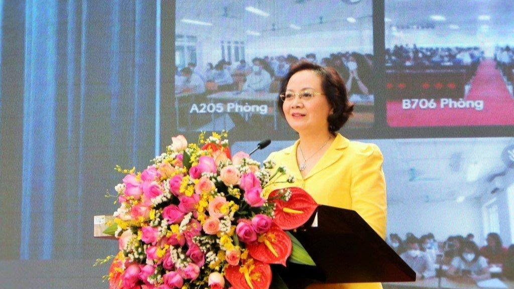 Bộ trưởng Bộ Nội vụ Phạm Thị Thanh Trà phát biểu chỉ đạo tại Lễ khai mạc Bộ trưởng Bộ Nội vụ Phạm Thị Thanh Trà phát biểu chỉ đạo tại Lễ khai mạc