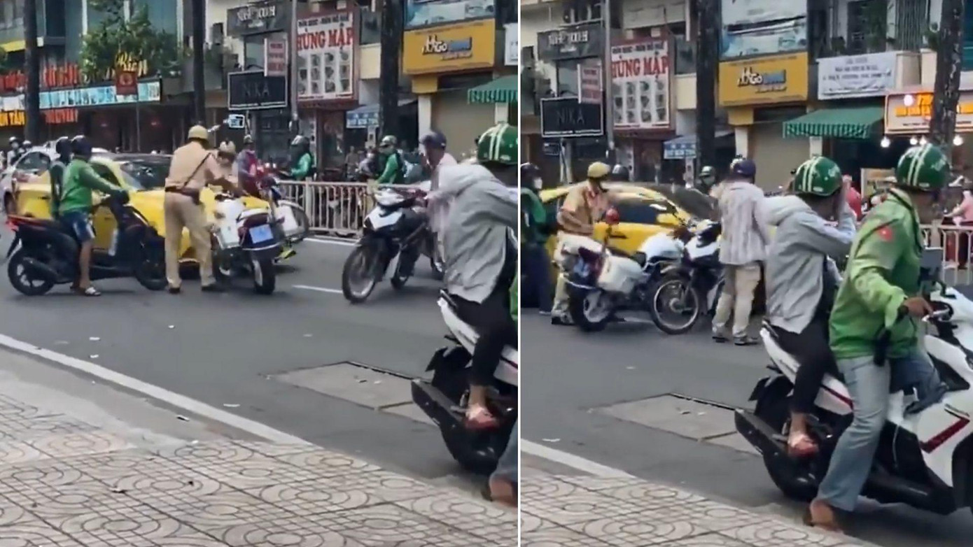 Hình ảnh được chụp lại từ video được lan truyền trên mạng xã hội. Hình ảnh được chụp lại từ video được lan truyền trên mạng xã hội.