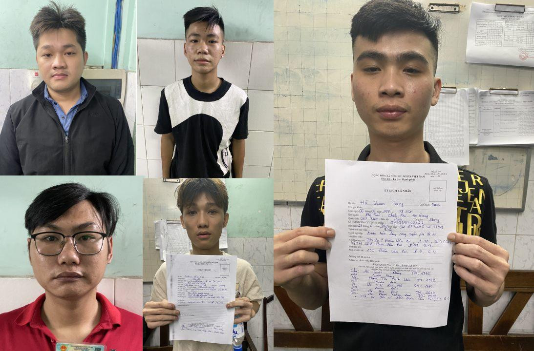 Năm đối tượng bị khởi tố. Năm đối tượng bị khởi tố.