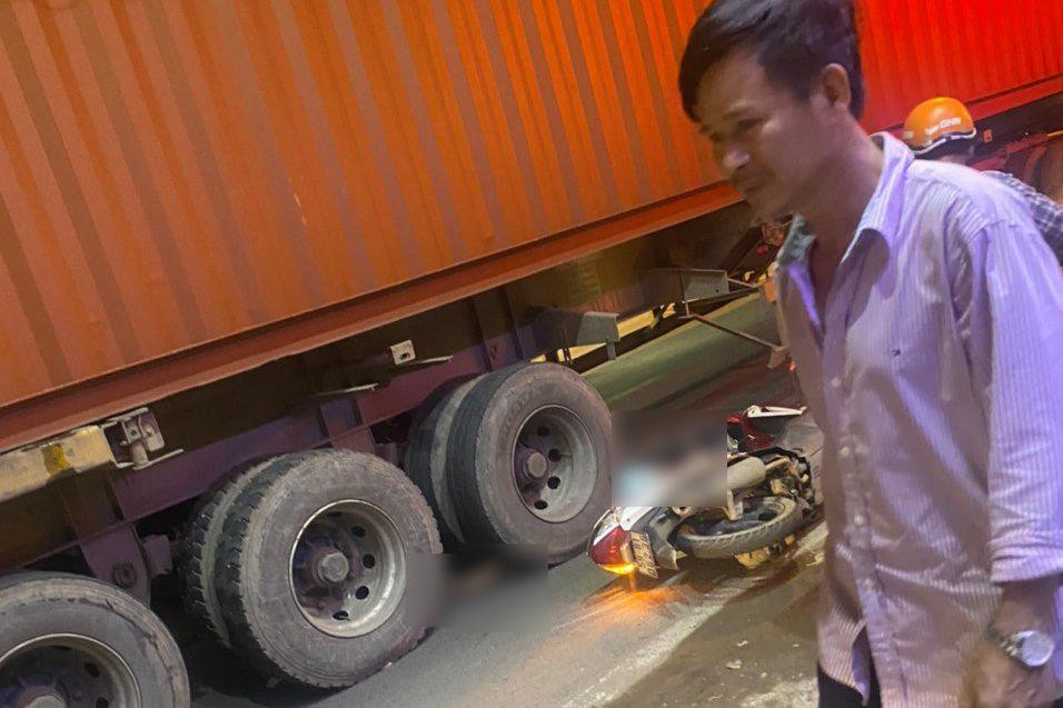 Hiện trường vụ tai nạn giao thông.