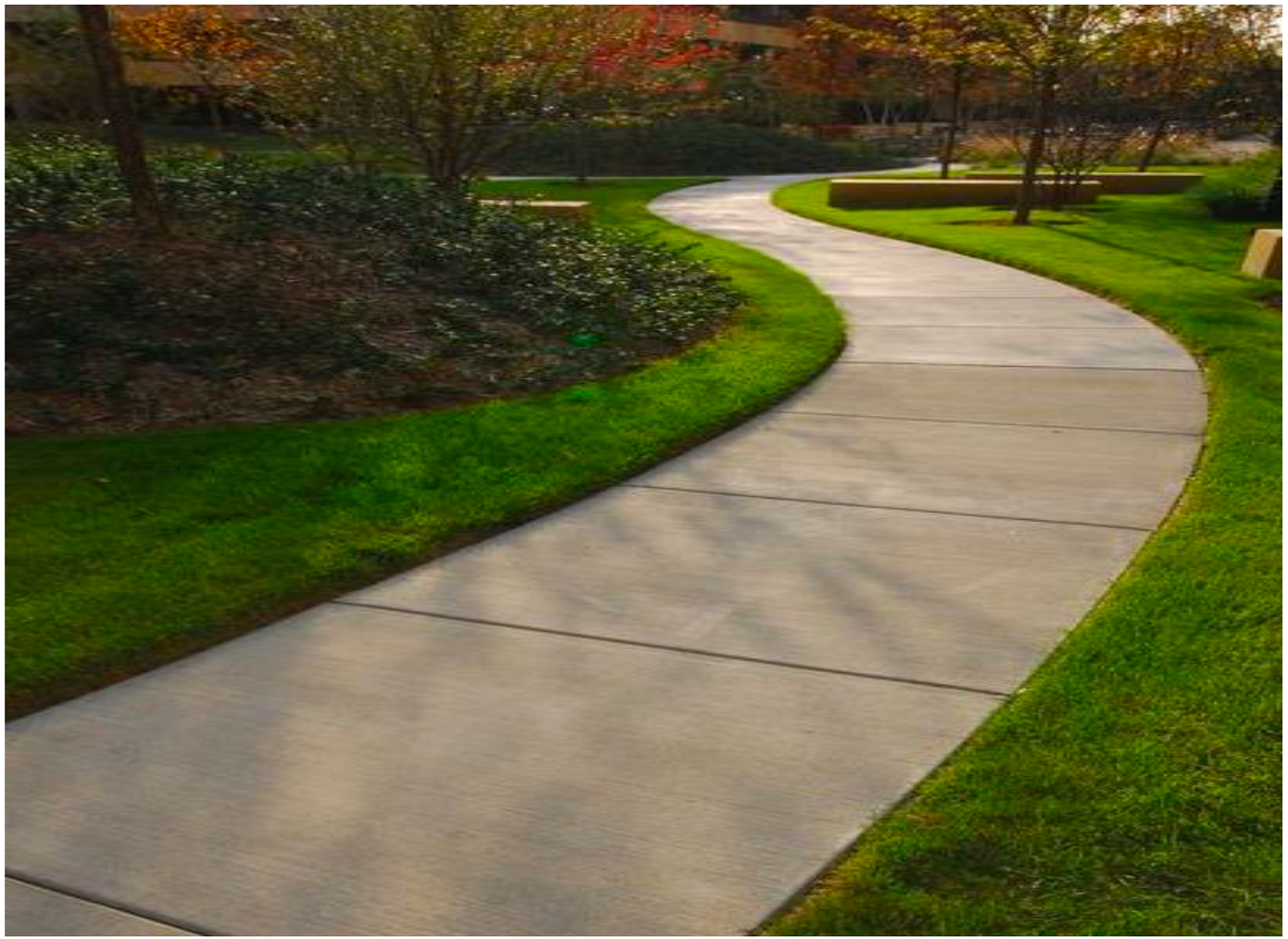 Đường đi bộ trong công viên. Đường đi bộ trong công viên.