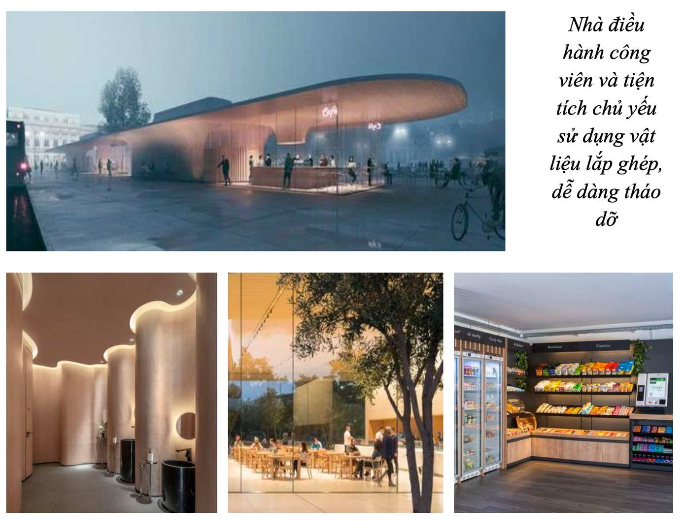 Nhà điều hành công viên và khu vực tiện ích. Nhà điều hành công viên và khu vực tiện ích.