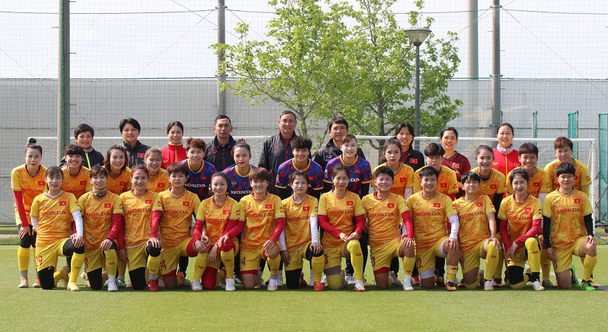 Tuyển nữ Việt Nam trước thềm SEA Games 32. Ảnh: VFF Tuyển nữ Việt Nam trước thềm SEA Games 32. Ảnh: VFF