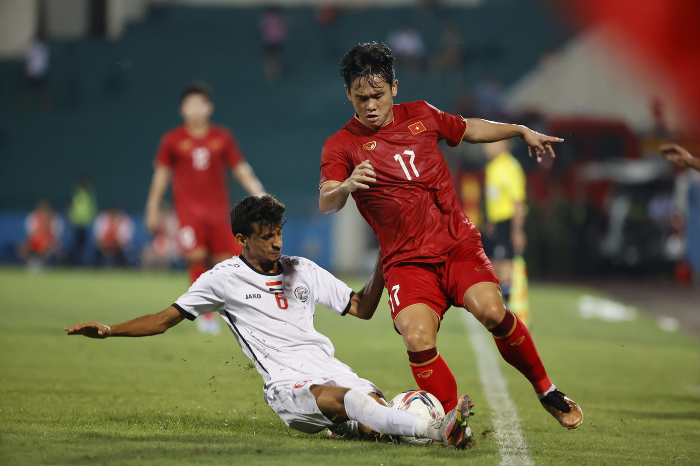 U23 Yemen thi đấu rất tập trung. Ảnh: Như Ý