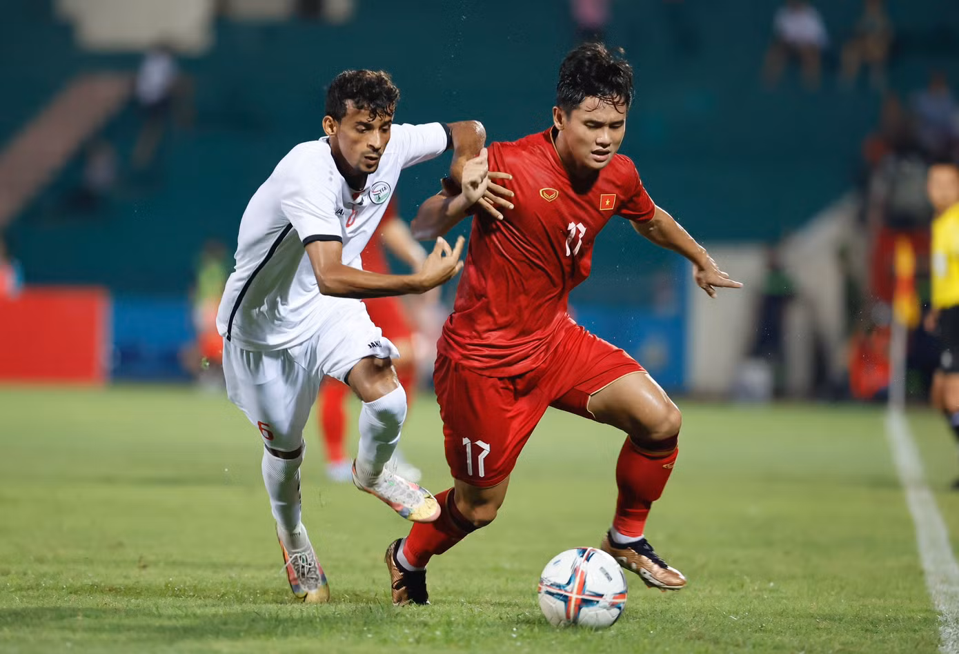 Dù vậy, U23 Việt Nam vẫn chưa có cơ hội ăn bàn nào. Ảnh: Như Ý Dù vậy, U23 Việt Nam vẫn chưa có cơ hội ăn bàn nào. Ảnh: Như Ý