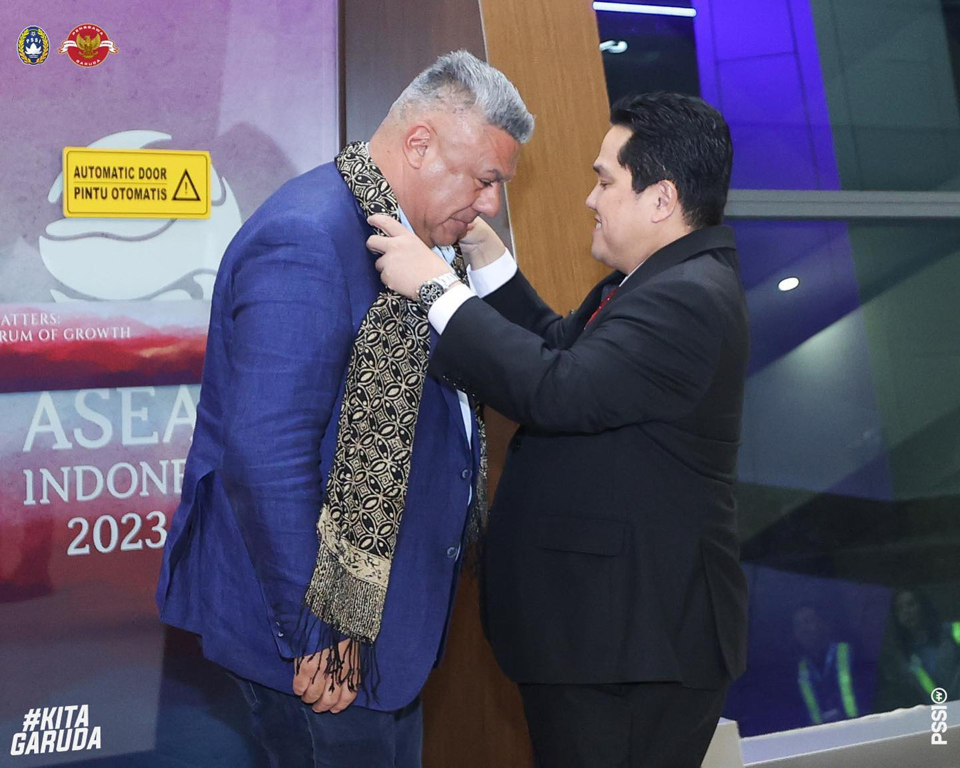 Chủ tịch PSSI, Thoir chào đón chủ tịch Liên đoàn bóng đá Argentina, Claudio Tapia Chủ tịch PSSI, Thoir chào đón chủ tịch Liên đoàn bóng đá Argentina, Claudio Tapia