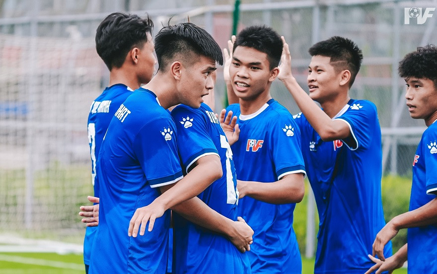 U16 PVF gây ấn tượng mạnh ở giải U16 quốc tế. Ảnh: PVF