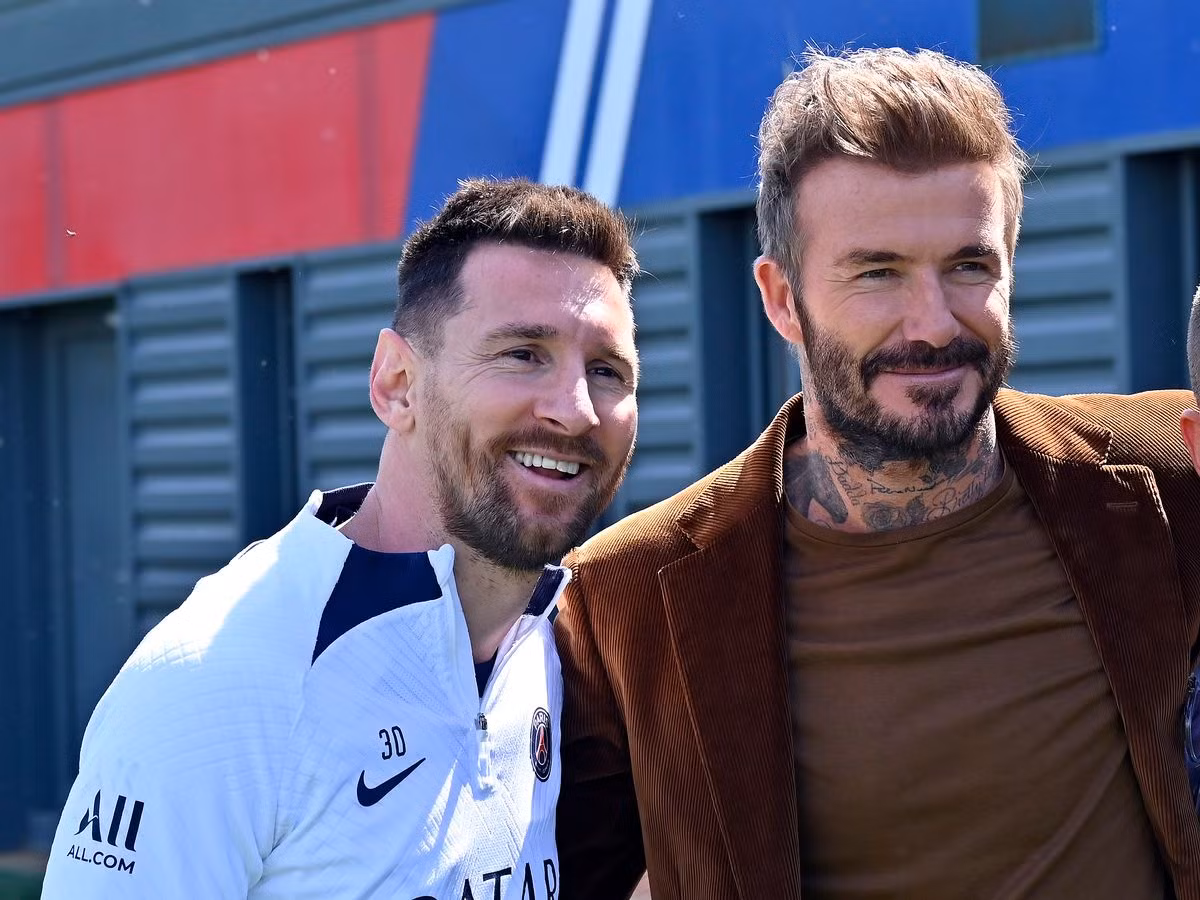 Messi có mối quan hệ tốt đẹp với Beckham
