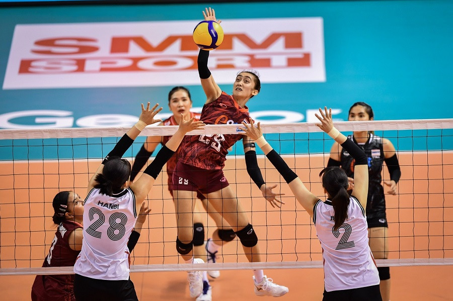 Thái Lan thể hiện sức mạnh vượt trội trước Hàn Quốc. Ảnh: Siam Sports Thái Lan thể hiện sức mạnh vượt trội trước Hàn Quốc. Ảnh: Siam Sports