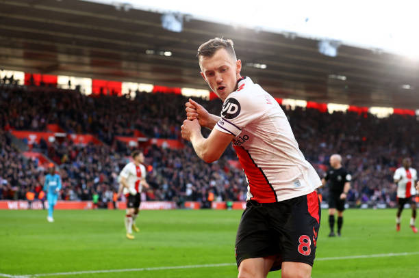 James Ward-Prowse và pha ăn mừng theo kiểu đánh golf quen thuộc