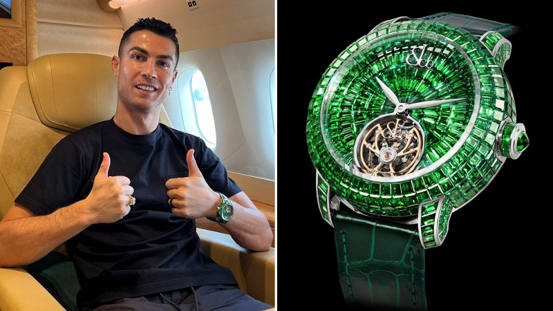 Ronaldo và chiếc đồng hồ xanh lá siêu đắt
