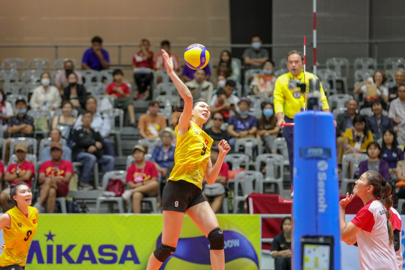 Tuyển bóng chuyền nữ Việt Nam cần thắng Đài Loan để tự quyết số phận. Ảnh: AVC