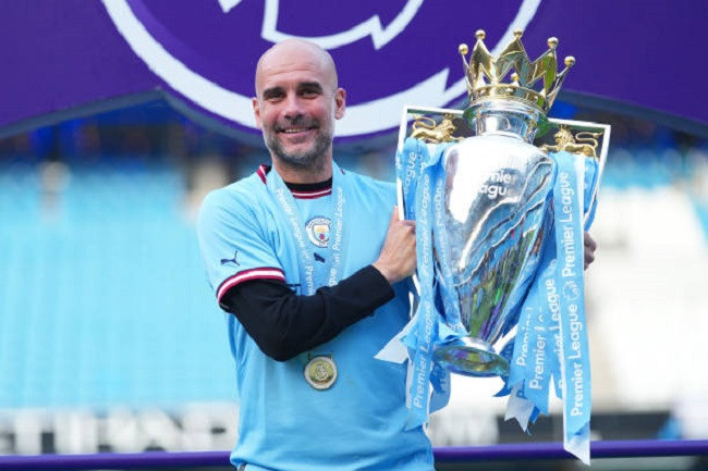 Pep Guardiola vô địch Ngoại hạng Anh 5 lần trong 7 mùa dẫn dắt Man City Pep Guardiola vô địch Ngoại hạng Anh 5 lần trong 7 mùa dẫn dắt Man City