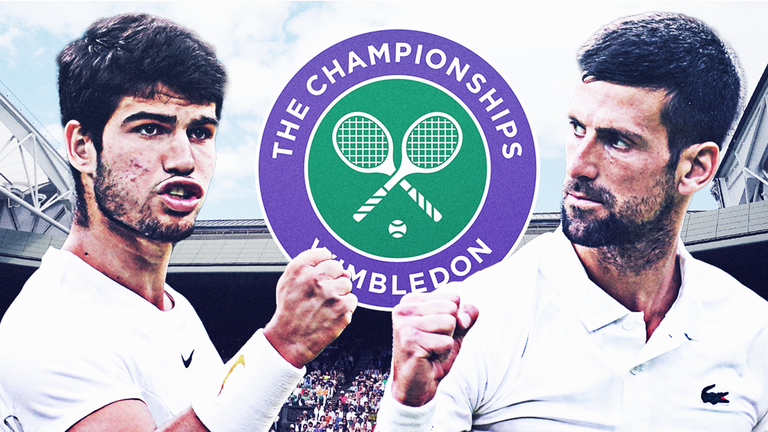 Chung kết Wimbledon 2023 là màn so tài giữa Carlos Alcaraz và Novak Djokovic. Chung kết Wimbledon 2023 là màn so tài giữa Carlos Alcaraz và Novak Djokovic.
