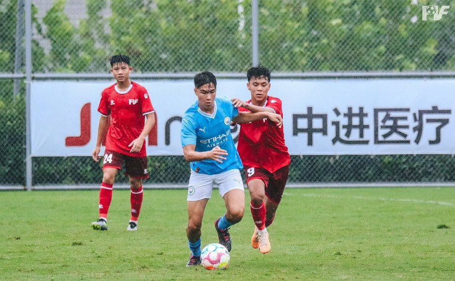 U16 PVF chơi sòng phẳng với U16 Man City. Ảnh: PVF U16 PVF chơi sòng phẳng với U16 Man City. Ảnh: PVF